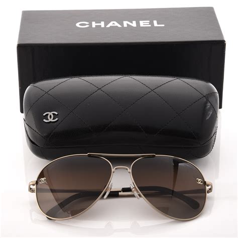 chanel cc pilot sunglasses|chanel sunglasses with clear sides.